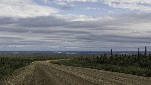 Auf dem Weg zum Mckenzie River, Dempster Highway   (Klicken zum öffnen)