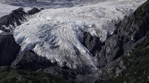 Im Kenaj Fjord hat es jede Menge Gletscher   (Klicken zum öffnen)