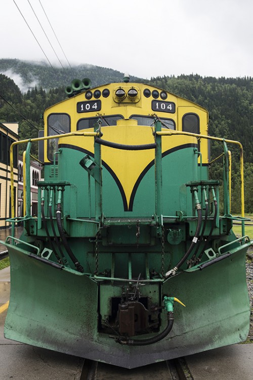 Mächtige Diesellok, Skagway   (Klicken zum öffnen)