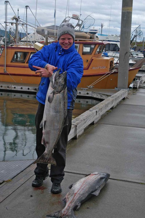 Nix mit 58 pfündigem Kingsalmon, Homer   (Klicken zum öffnen)