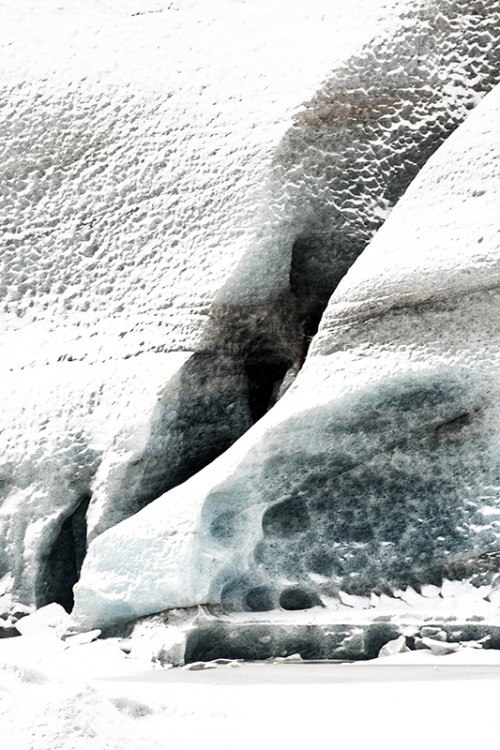 Eisstruktur in Skaftafell   (Klicken zum öffnen)
