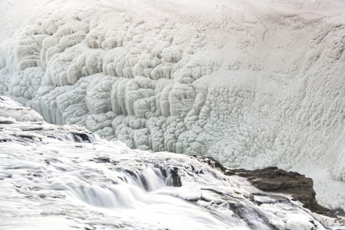 Eiswand am Gulfoss   (Klicken zum öffnen)