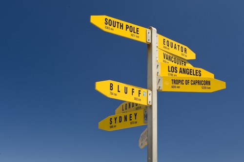 Ausgangspunkt des Highway 1 bei Cape Reinga   (Klicken zum öffnen)