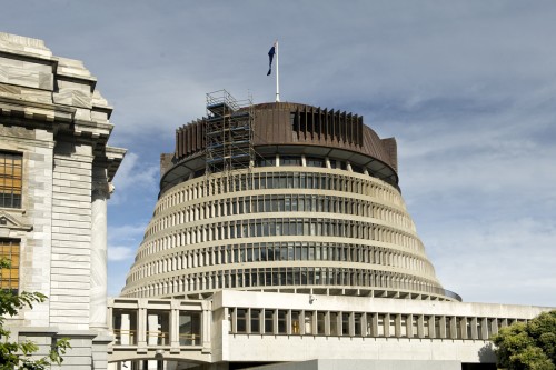 Parlamentsgebäude (The Beehive), Wellington   (Klicken zum öffnen)