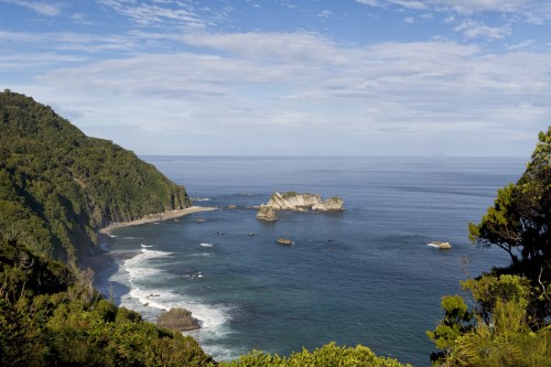 Ship Creek Beach am Haast Highway   (Klicken zum öffnen)