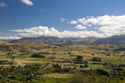 Crown Range Road bei Arrowtown   (Klicken zum öffnen)