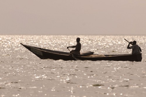 Fischer im Kazinga-Channel   (Klicken zum öffnen)