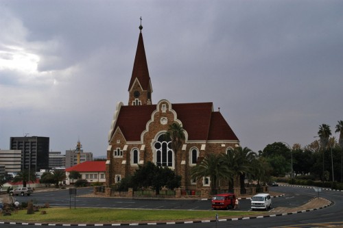 Christuskirche (Lutherisch), erbaut 1907-1910, Windhoek, Namibia   (Klicken zum öffnen)