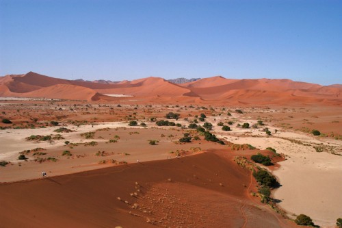 300m hohe rote Sanddünen   (Klicken zum öffnen)