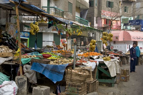 Strassenmarkt in Kairo   (Klicken zum öffnen)