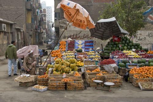 Der Grossteil der Lebensmittelversorgung Kairos erfolgt auf diese Weise   (Klicken zum öffnen)