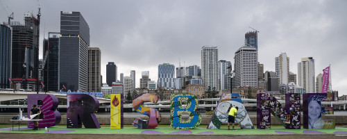 Im quirligen Brisbane gibt es sehr viel Street Art   (Klicken zum öffnen)