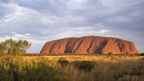 Erster Sunset am Uluru   (Klicken zum öffnen)