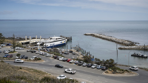 Die Fähre von Cape Jervis nach Kangaroo Island   (Klicken zum öffnen)