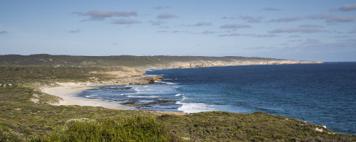 Beach der Southrn Ocean Lodge auf Kangaroo Island   (Klicken zum öffnen)