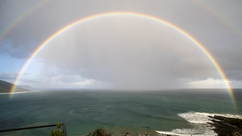 Gewitter und Regenbogen über Wye River,Great Ocean Road   (Klicken zum öffnen)