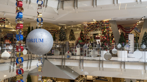 Weihnachtsabteilung im Kaufhaus Myers, Melbourne.   (Klicken zum öffnen)