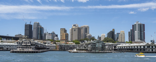 Umgenutzte Lagerhäuser, Darling Harbour, Sydney.   (Klicken zum öffnen)