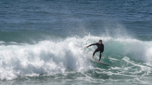 Surfer an der Bondi Beach.   (Klicken zum öffnen)