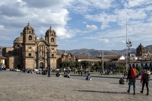 Kathedrale von Cusco, erbaut auf dem Inka-Tempel des Wiraqucha   (Klicken zum öffnen)