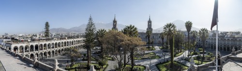 Blick auf die Plaza de Armas   (Klicken zum öffnen)