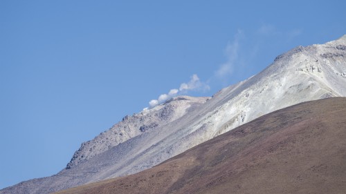 Im Altiplano gibt es viele aktive Vulkane   (Klicken zum öffnen)