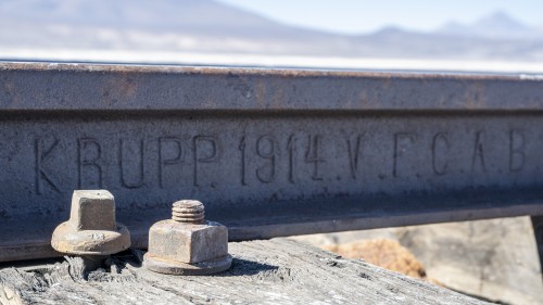 Die Schienen lieferte Krupp   (Klicken zum öffnen)