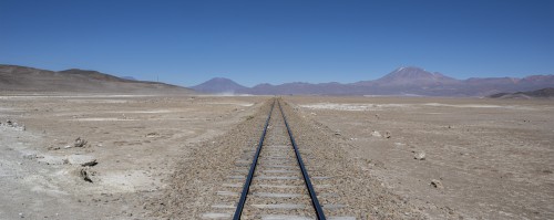 Für den Erztransport wurde eine Bahnlinie gebaut   (Klicken zum öffnen)